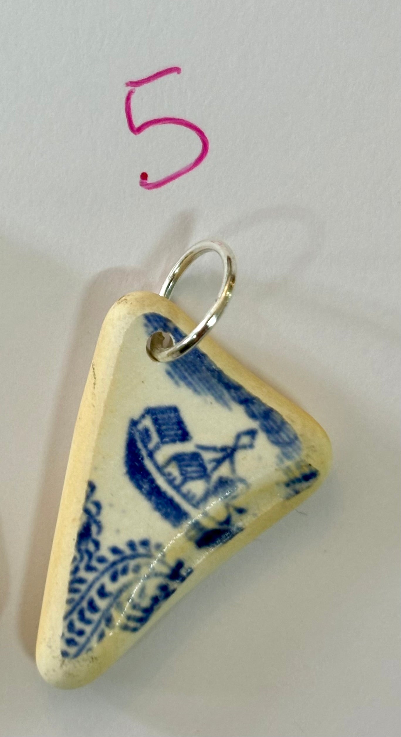 Sea Pottery Blue Pendants