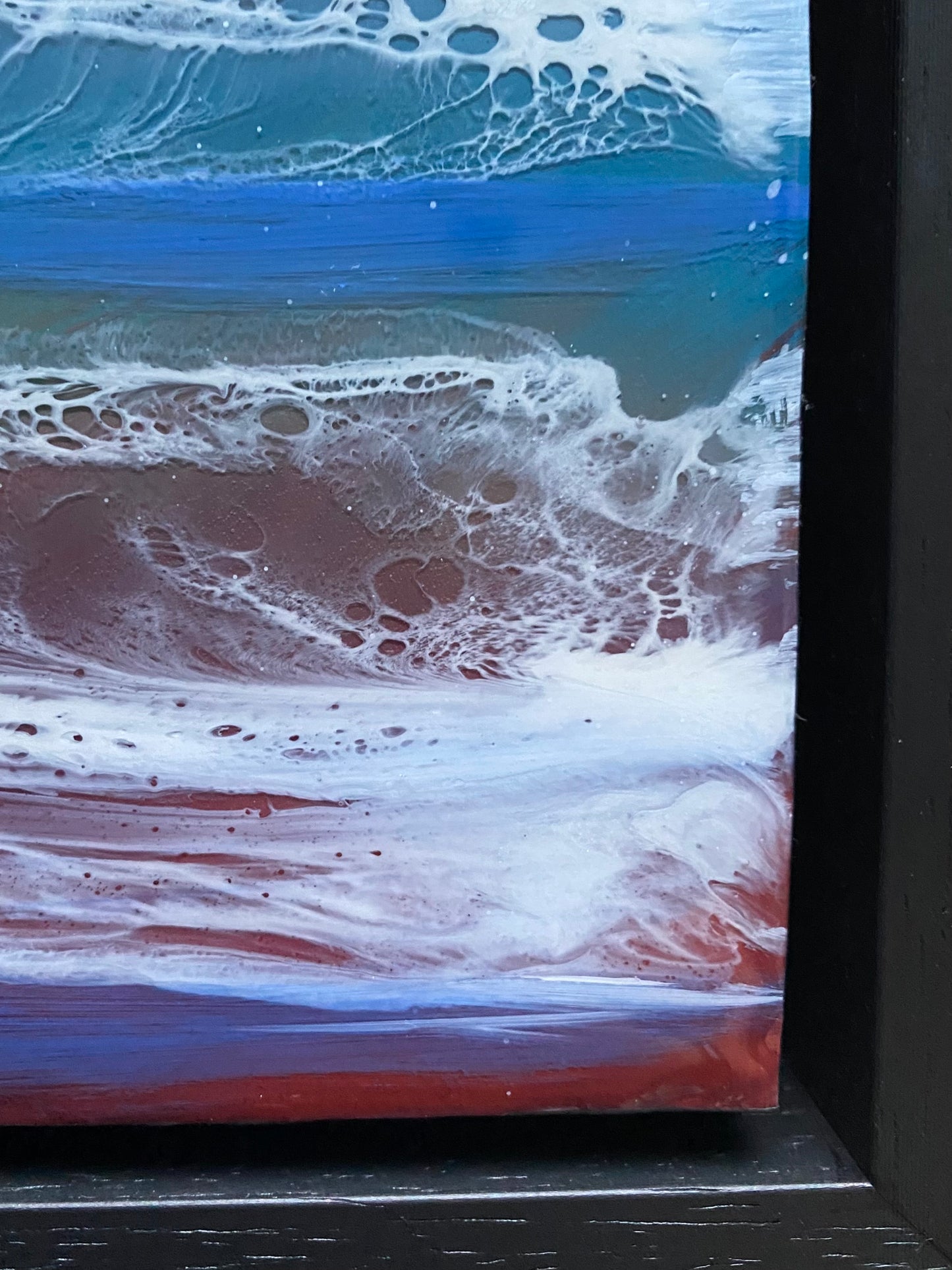 Islands Sunset Resin Artwork | Square