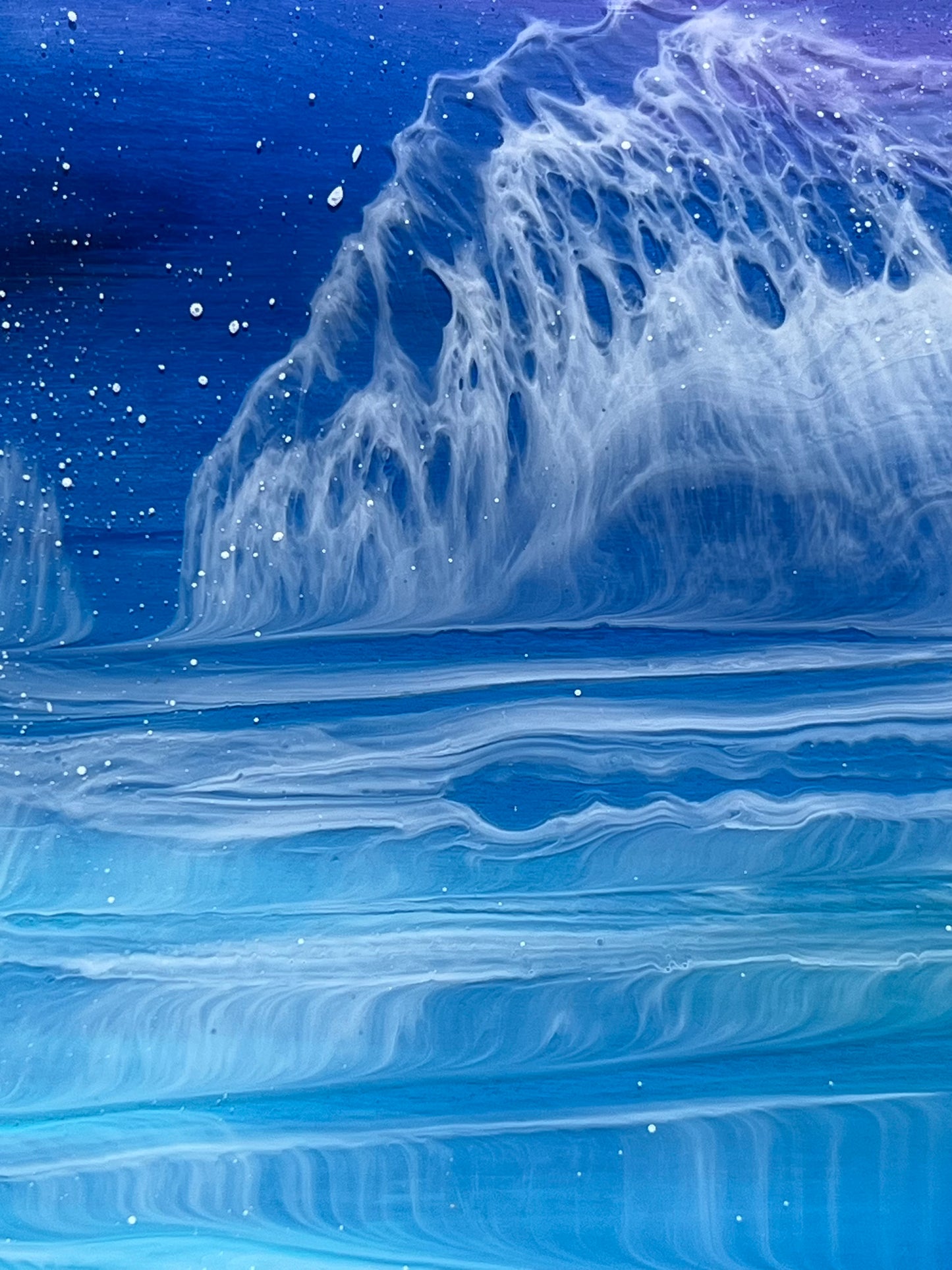Reflective Resin Artwork | Square
