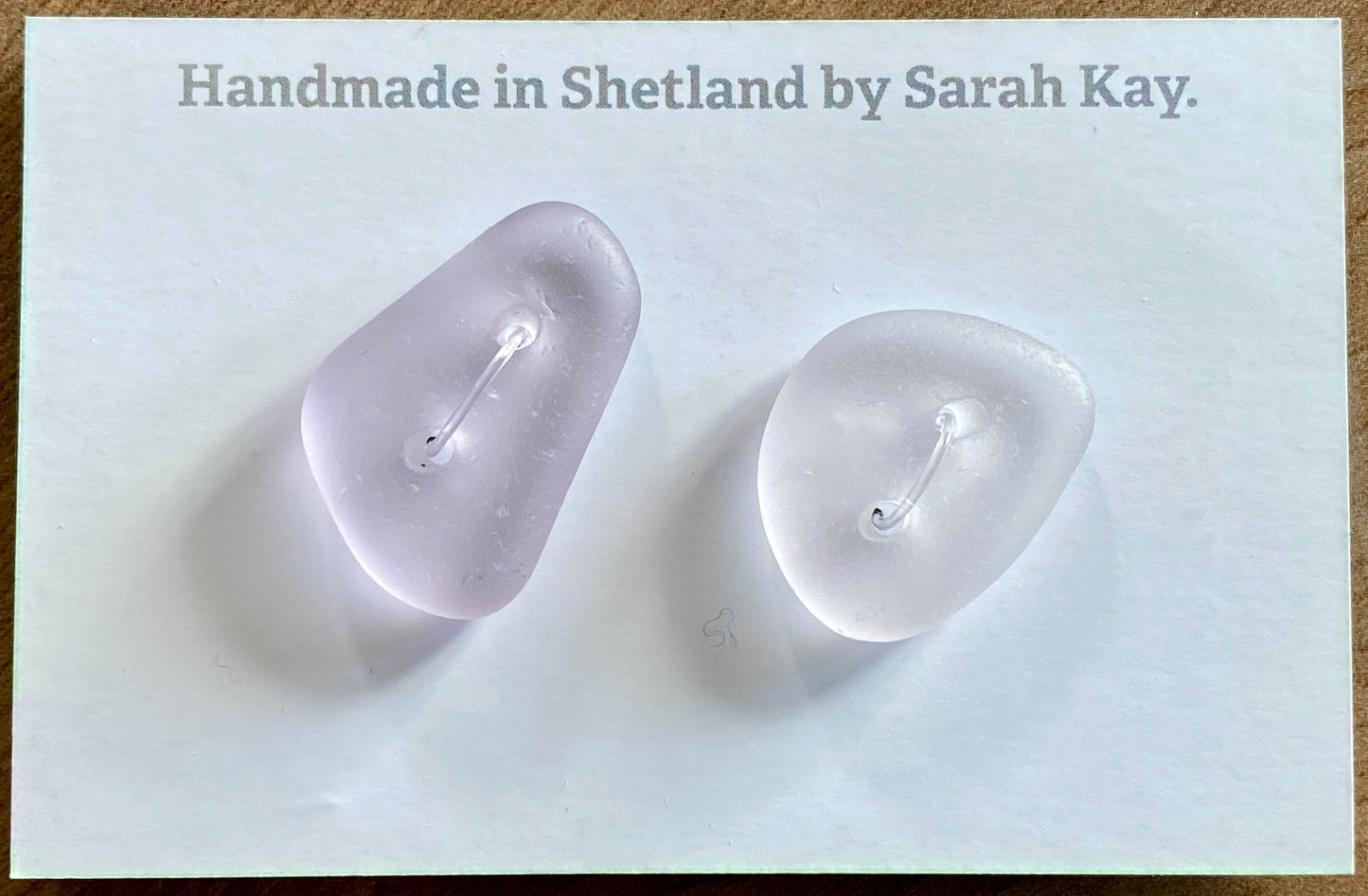 RARE Shetland Sea glass buttons!