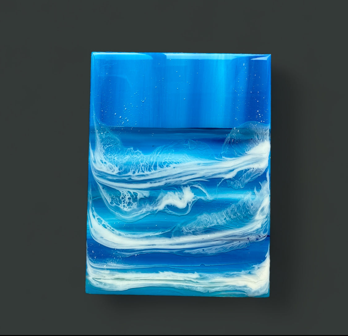 Seascape Resin Artwork | Rectangle