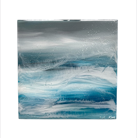 Cool Resin seascape | Square