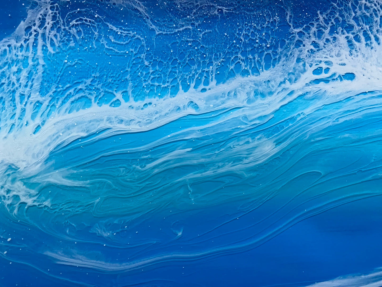 Abstract Resin waves | Square