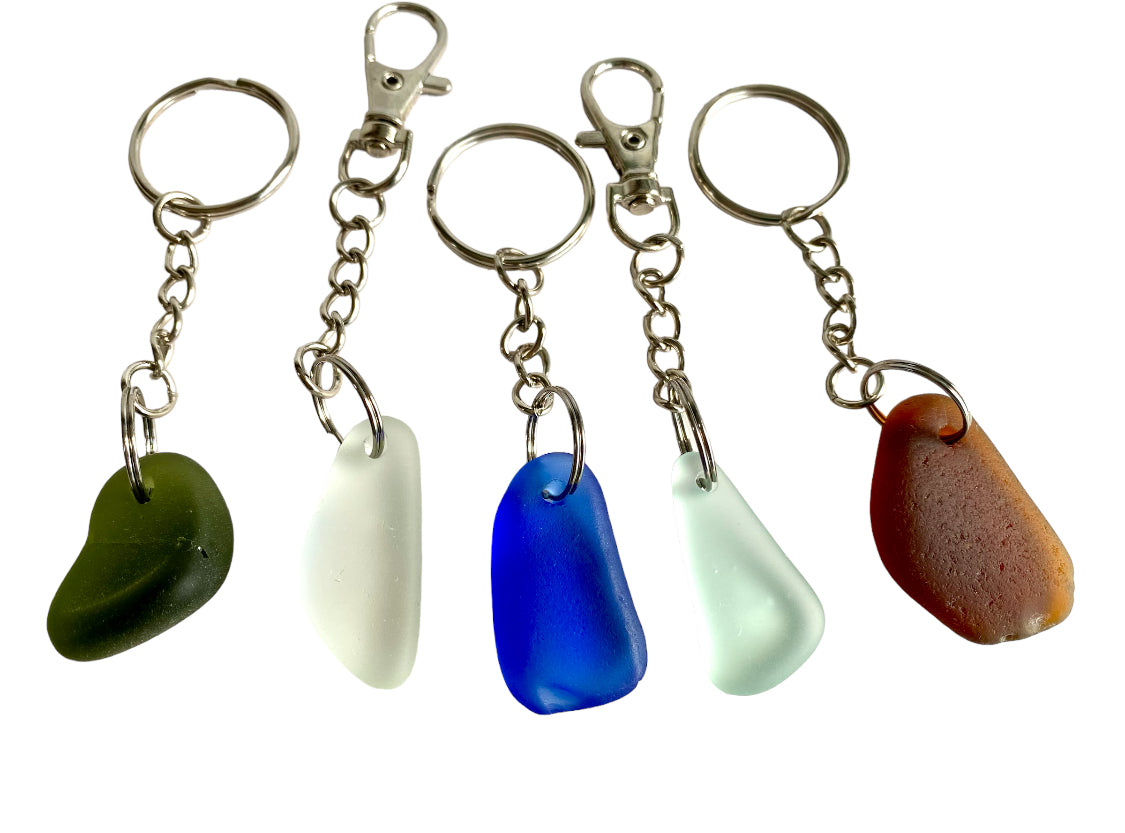 Shetland Sea Glass Keyring