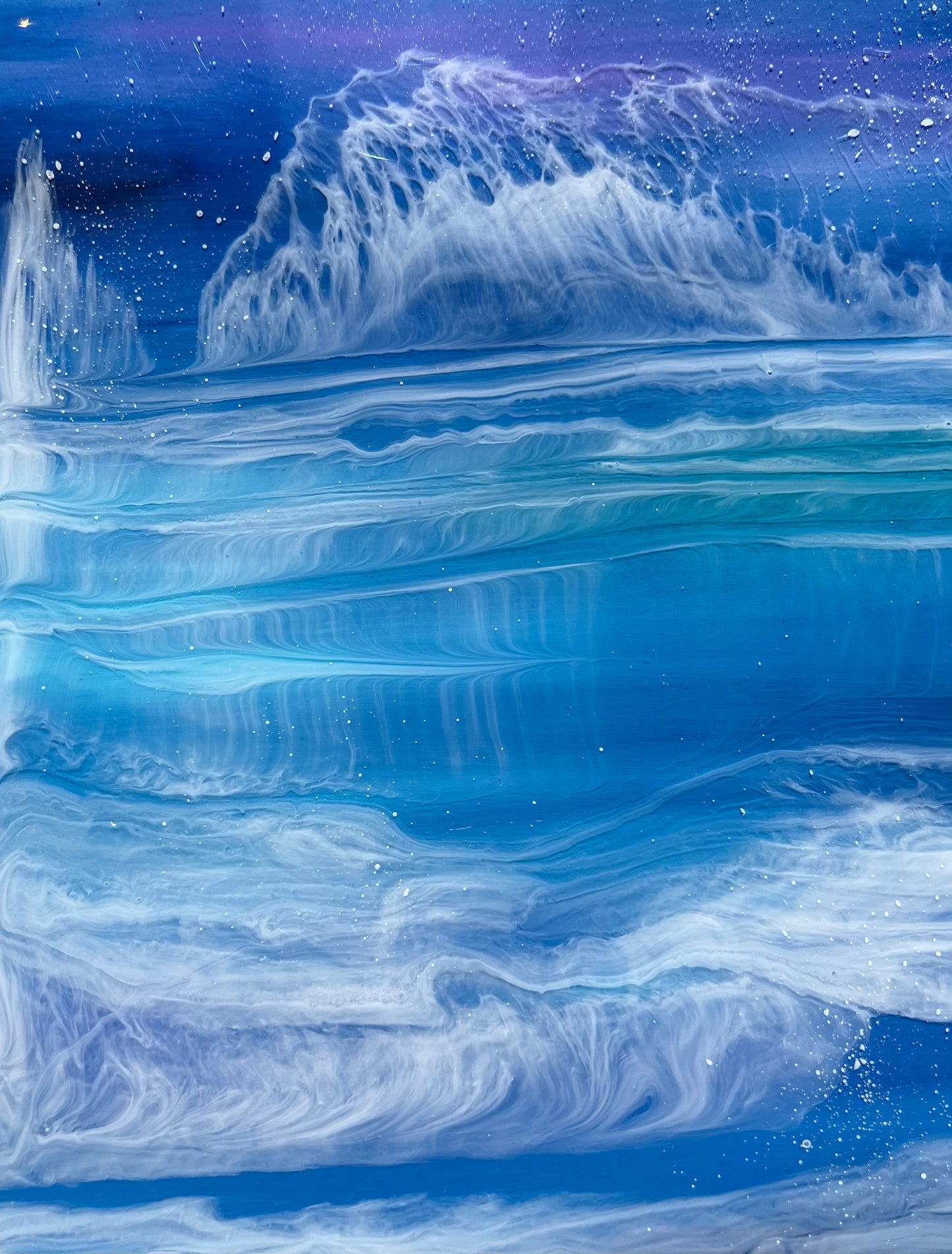 Reflective Resin Artwork | Square
