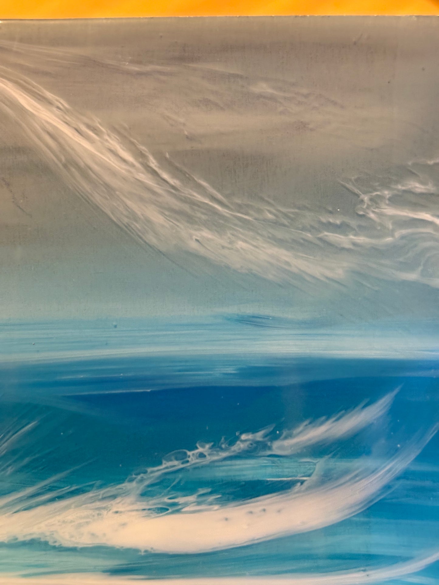 Blue drift, mini resin seascape.