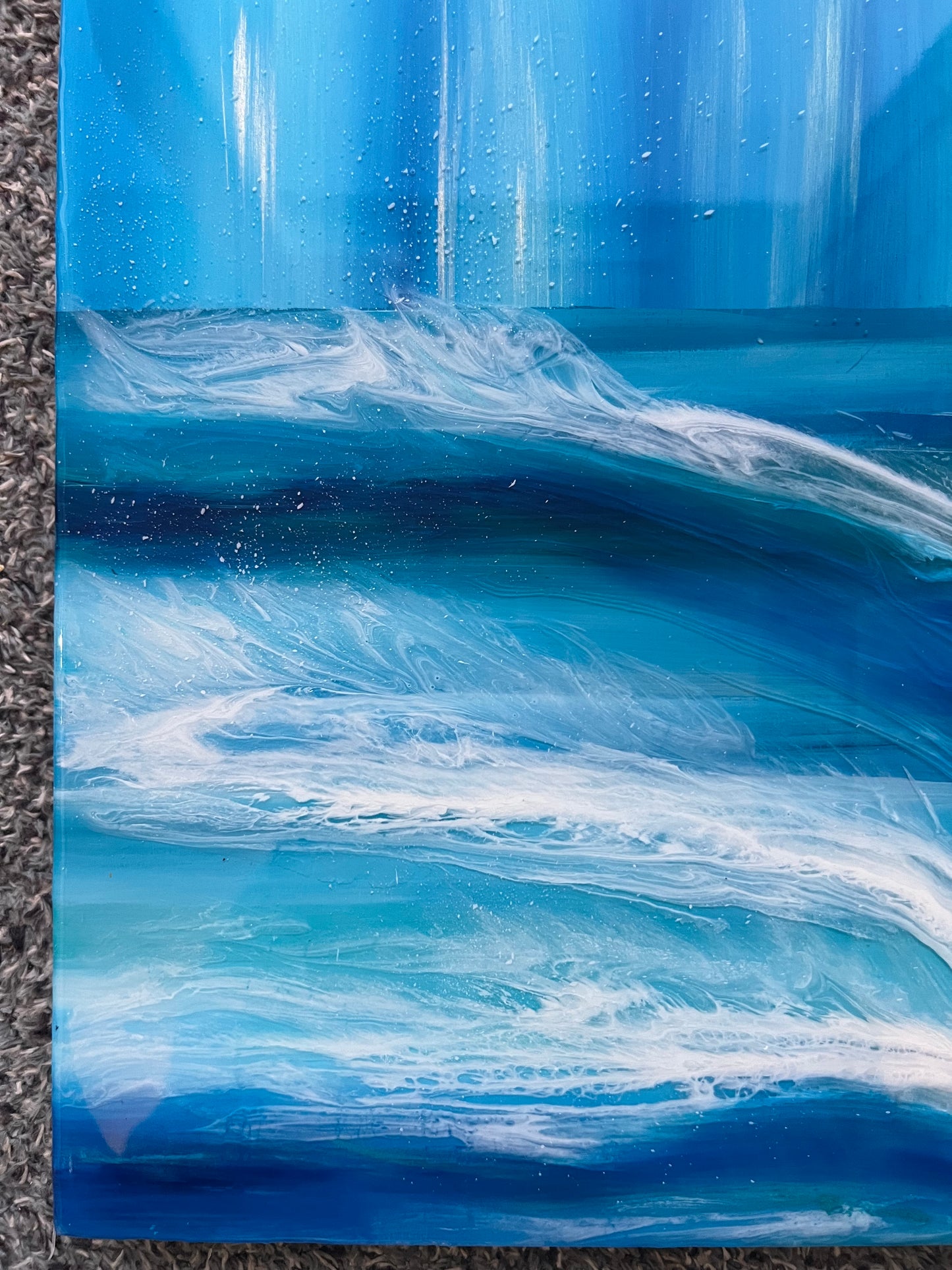 Abstract Resin seascape | Rectangle
