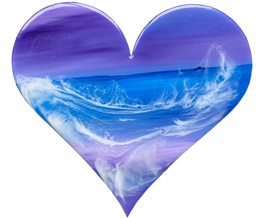 Love Resin seascape | Heart