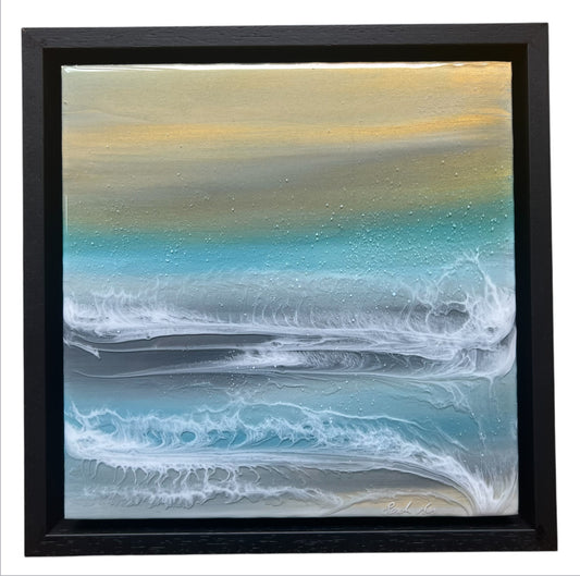 Tidal light Resin seascape | Square