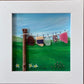 Mini washing line | 10 cm White