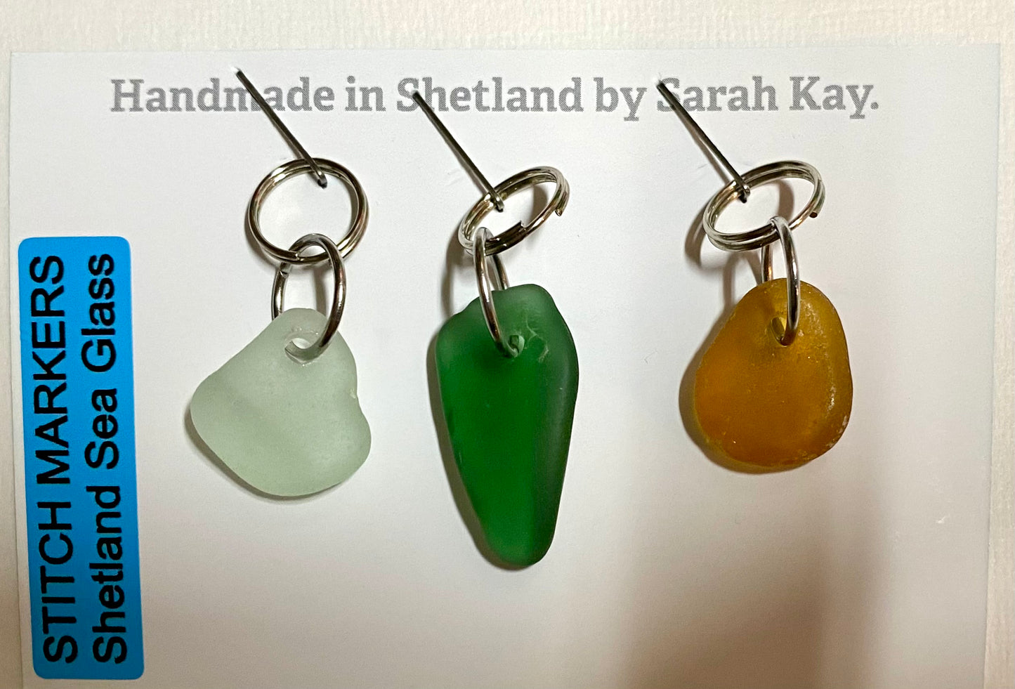 Sea Glass Stitch Markers