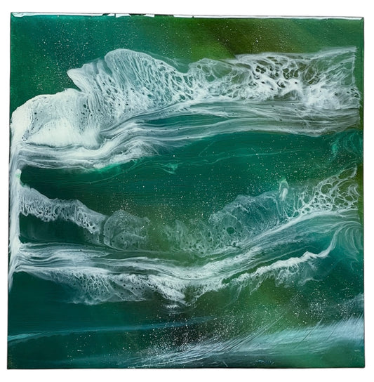Aurora Resin Artwork | Square