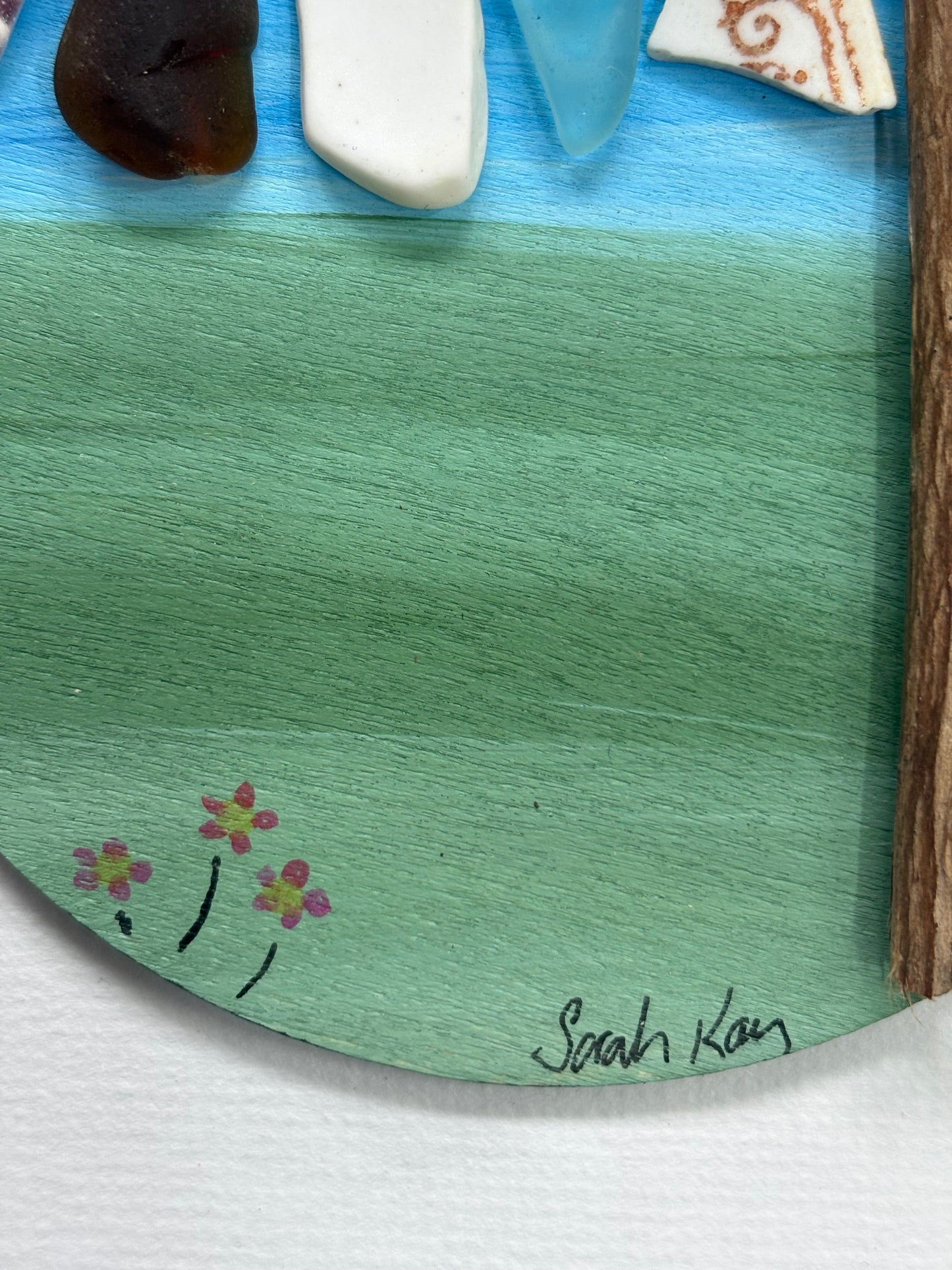 Mini washing line art | round