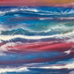 Winter Sunset Resin Artwork | Square 25cm