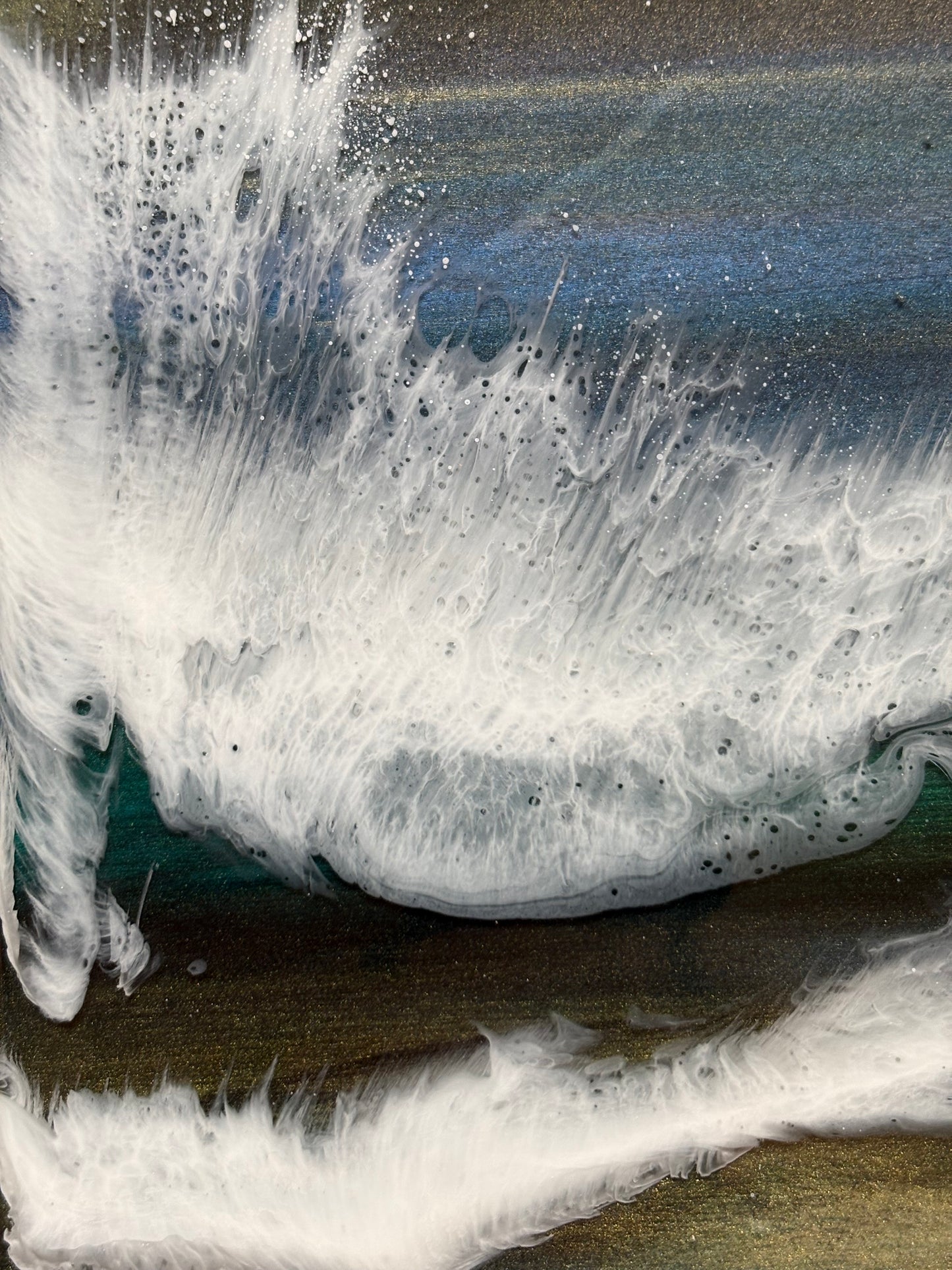 Aurora breaker seascape | Square 30cm