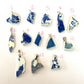 Sea Pottery Blue Pendants