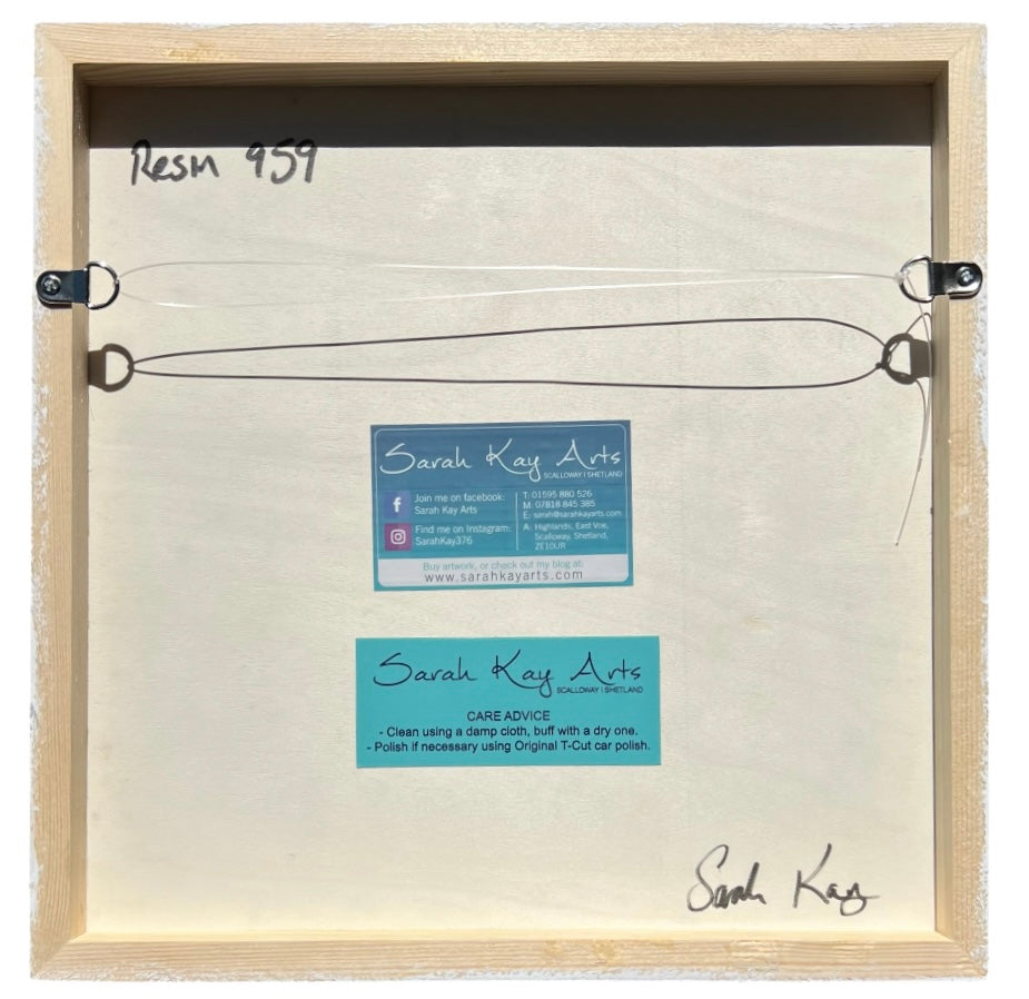 Reflective Resin Artwork | Square
