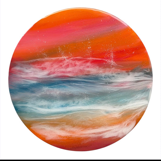 Blazing horizon seascape | 40 cm