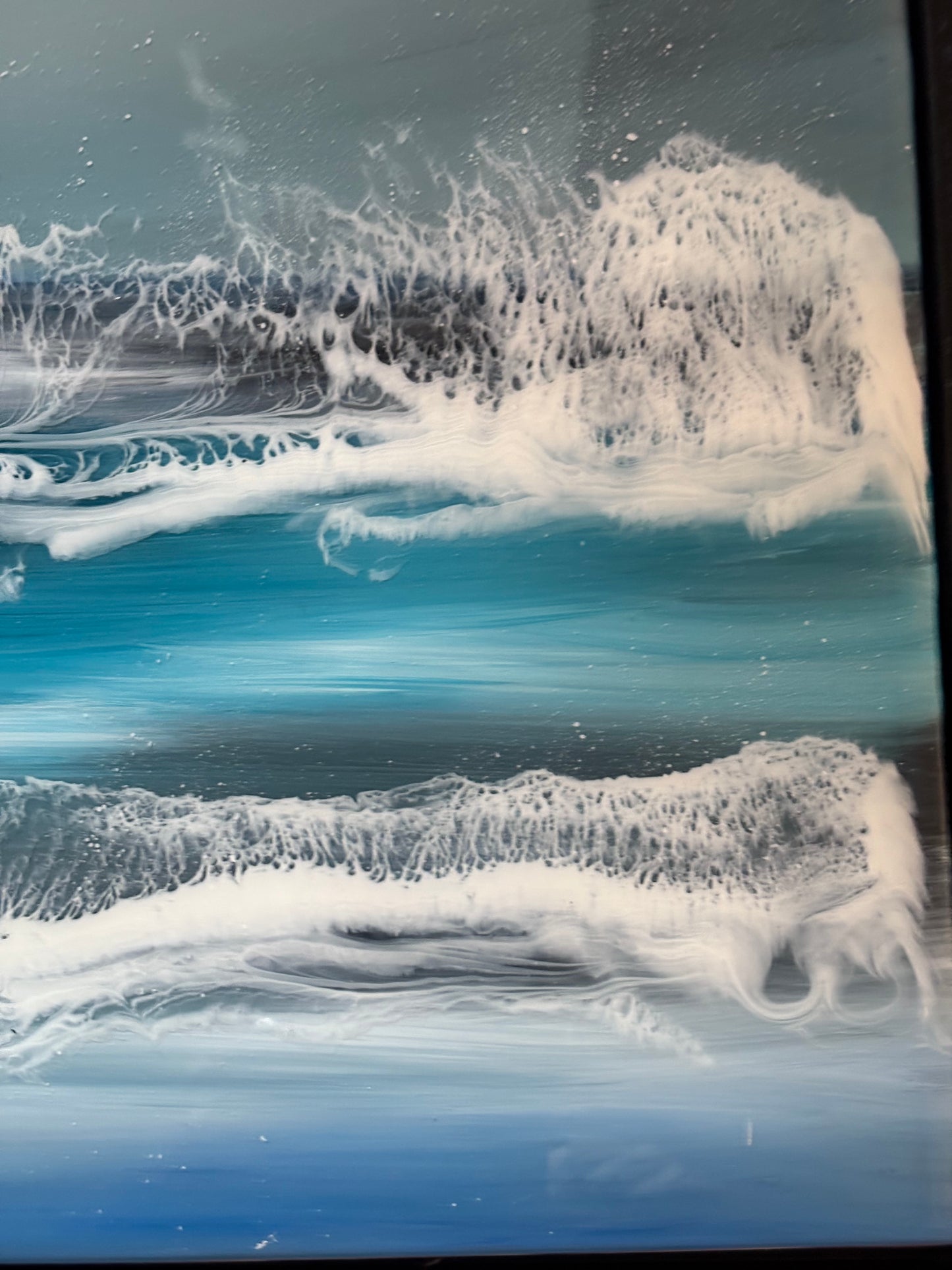 ‘Breaking lines’ Resin Art  | square