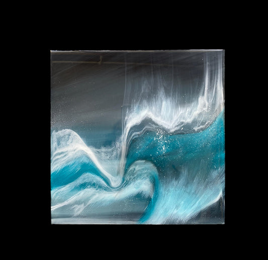 Nighttime Shetland Artwork | Square 30 cm