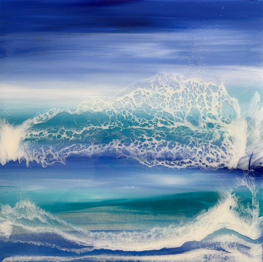 Autumn swell resin seascape