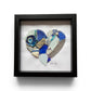 Blue heart mosaic.