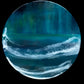 Large Aurora Seascape Art | Circle 60 cms