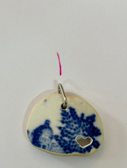 Sea Pottery Blue Pendants