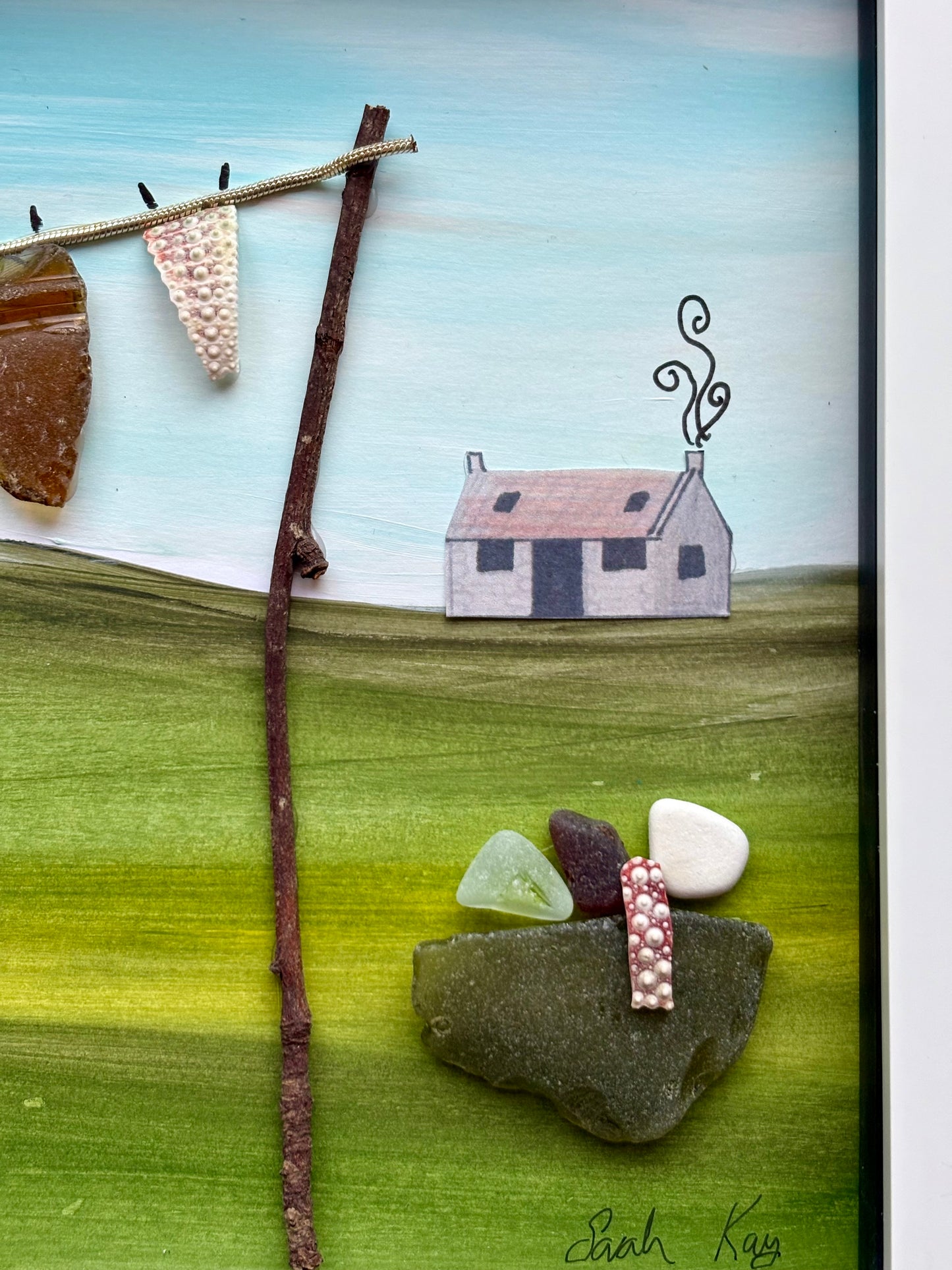 Shetland drying day art