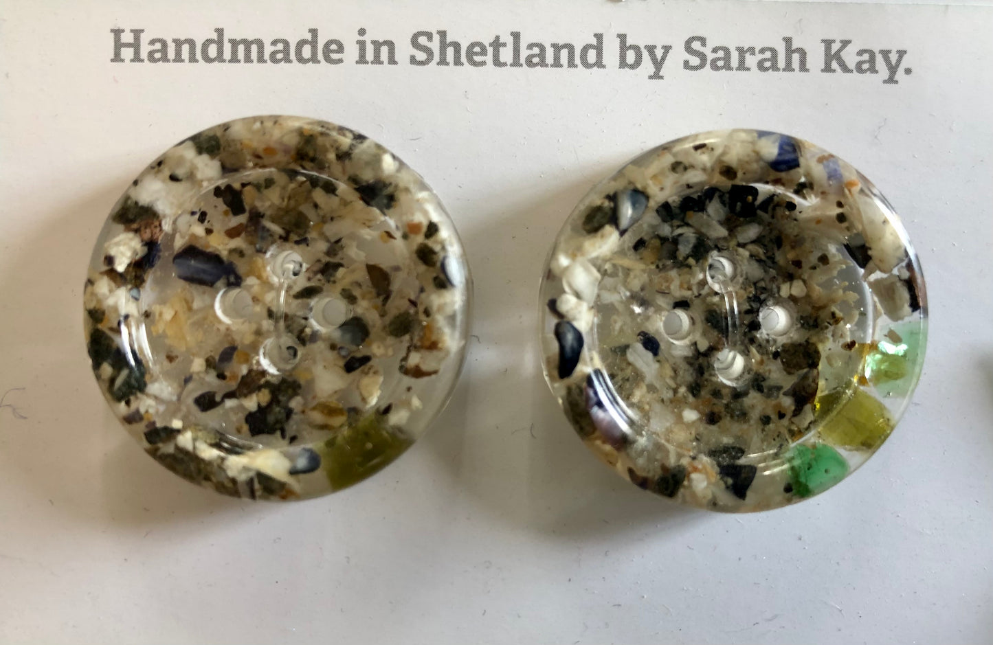 Shetland Beach Treasure Resin Buttons