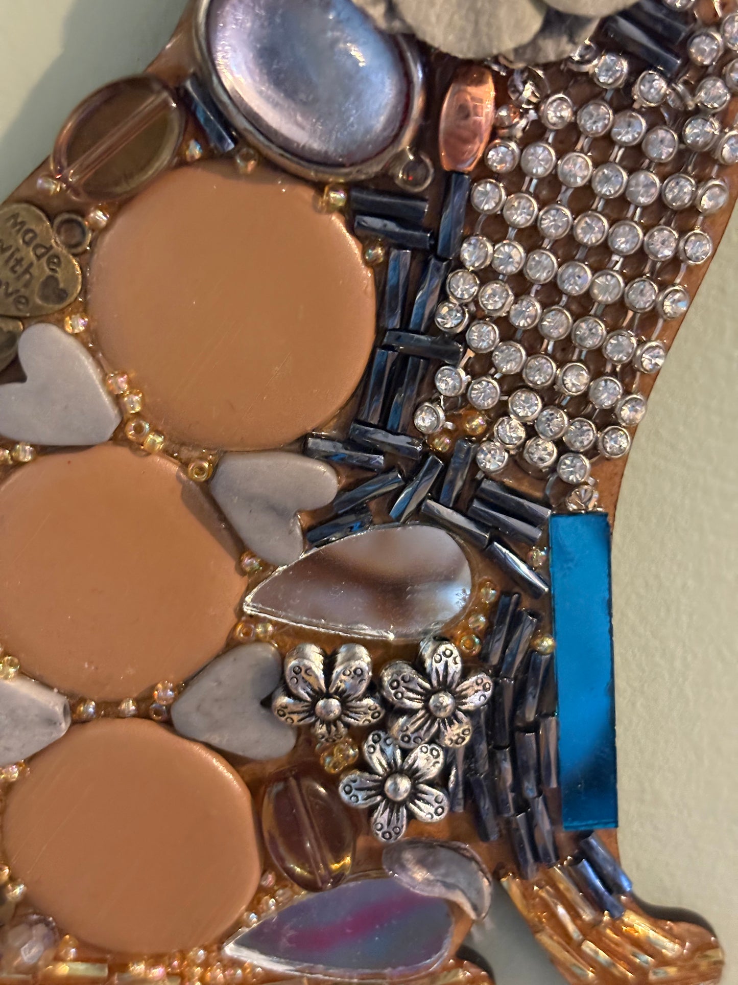 Fancy cat mosaic | Gold