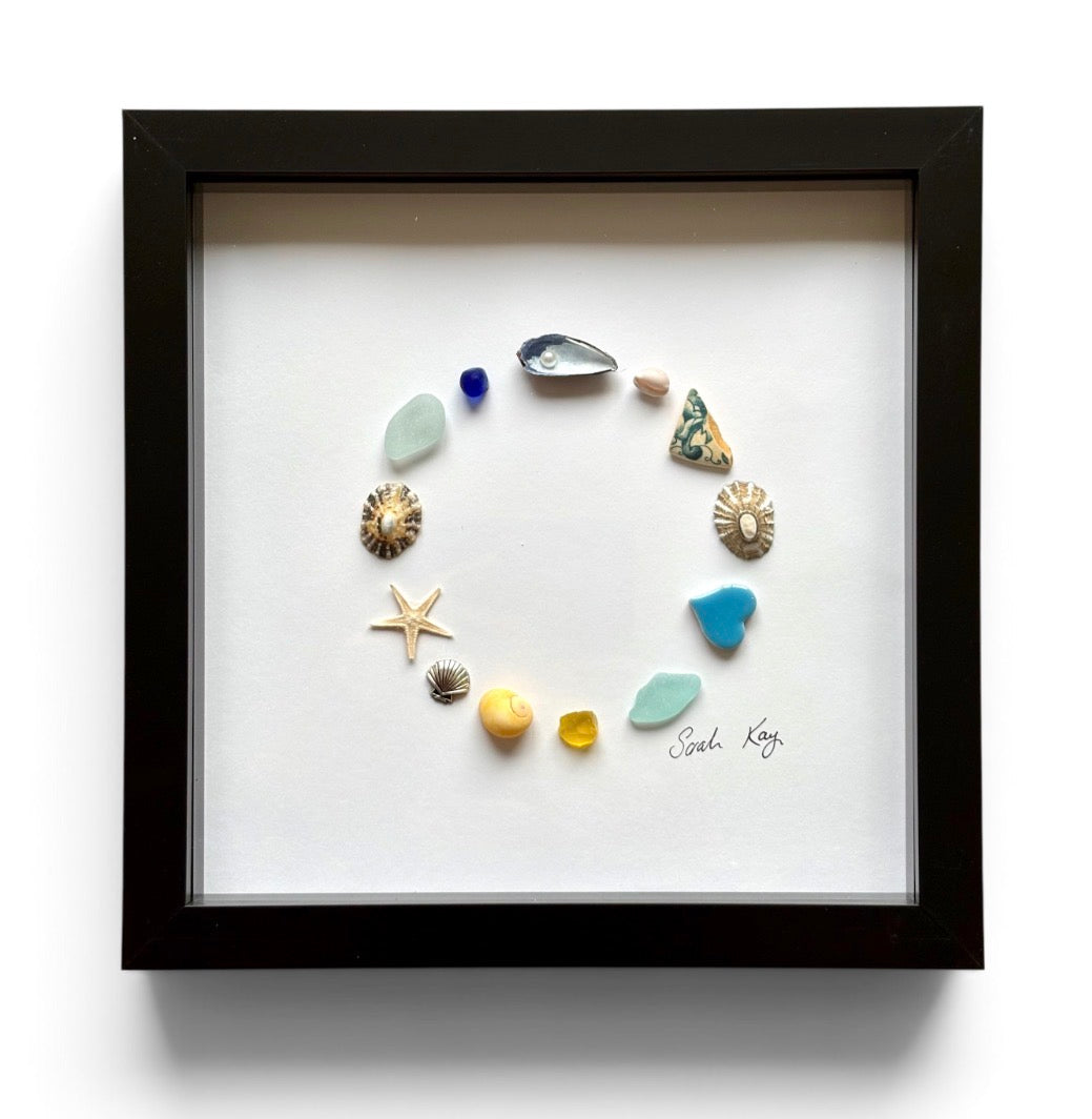 Circle of the sea - yellow glass