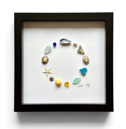 Circle of the sea - yellow glass