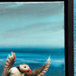 Coming in to land | framed 24cm