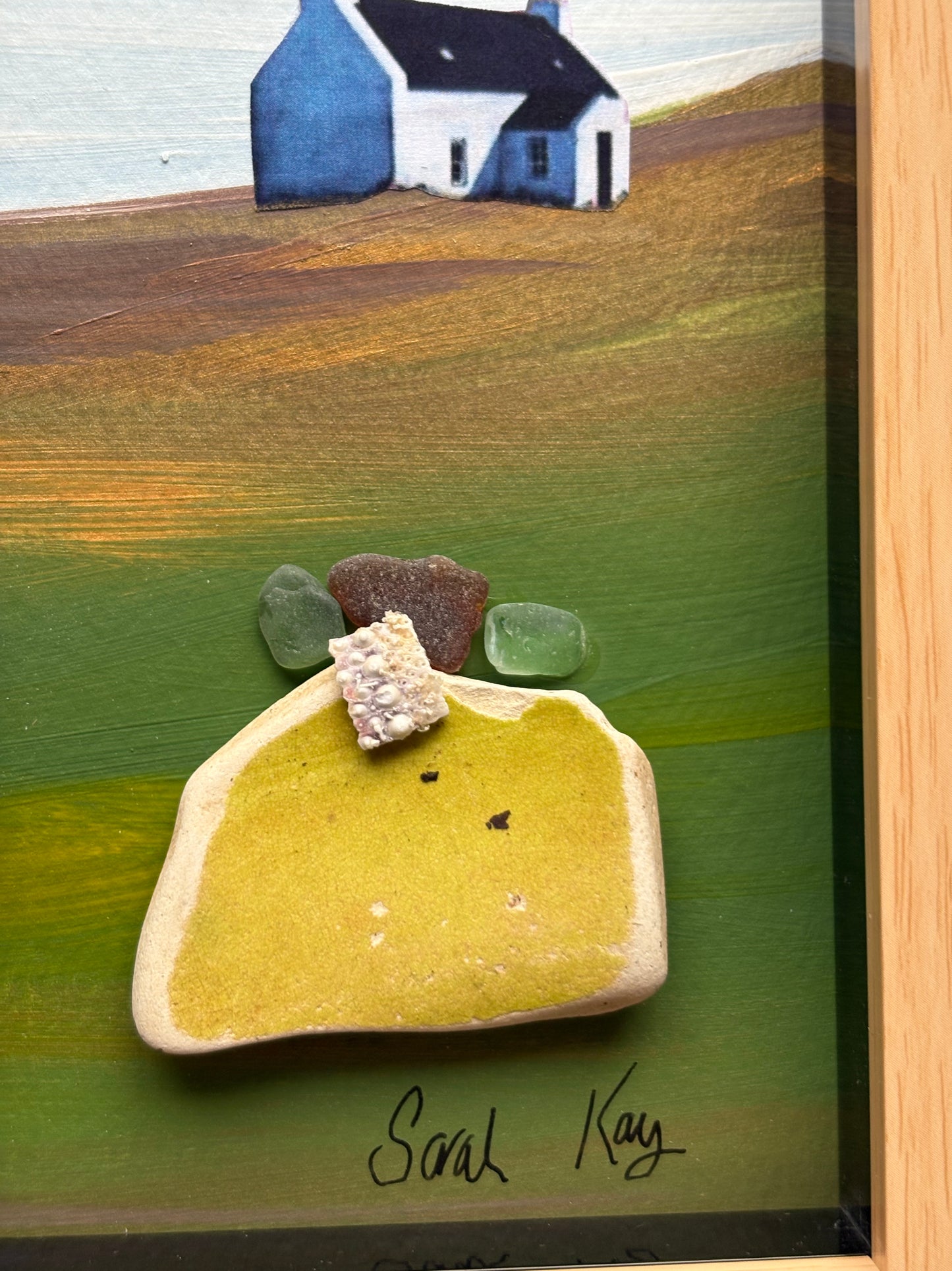 Shetland Sea glass washing line.