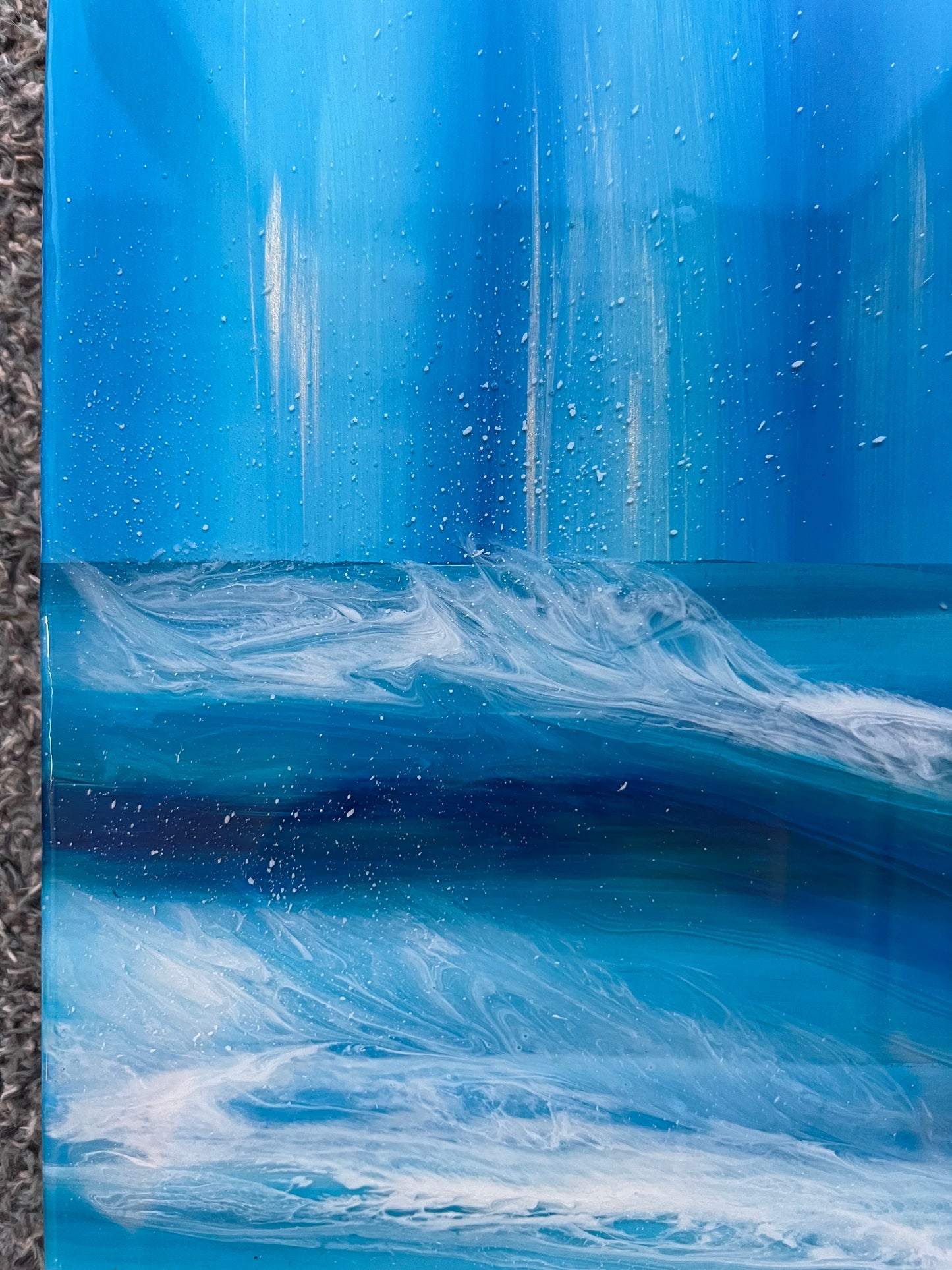 Abstract Resin seascape | Rectangle