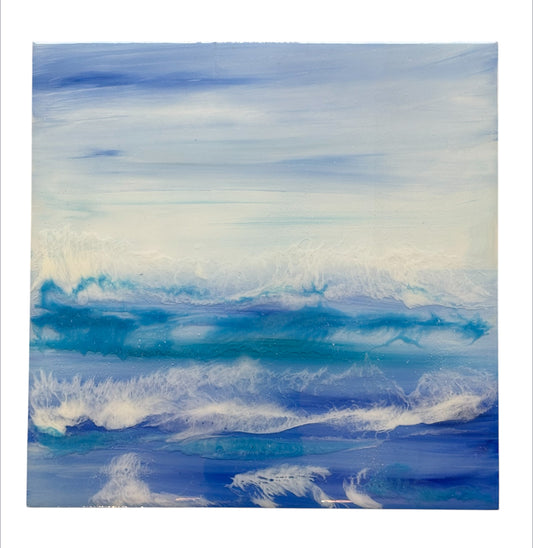 ‘Whispers of the tide”  resin seascape