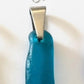 Blue sea glass pendants
