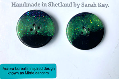 Shetland Mirrie Dancers Resin Buttons
