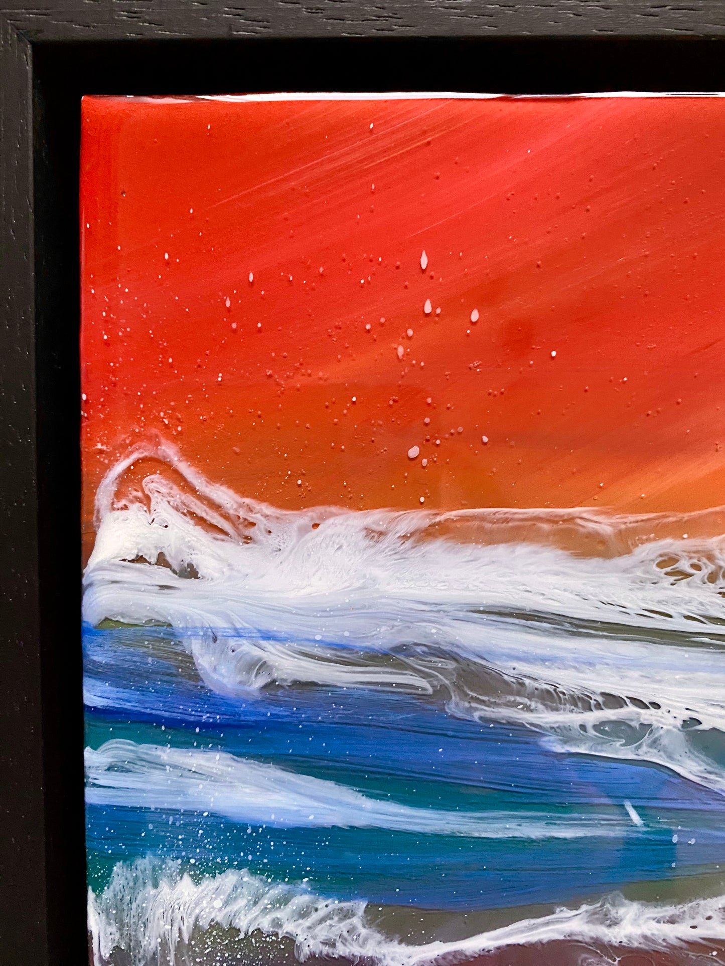 Islands Sunset Resin Artwork | Square