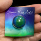 Aurora Borealis Small Resin Brooch