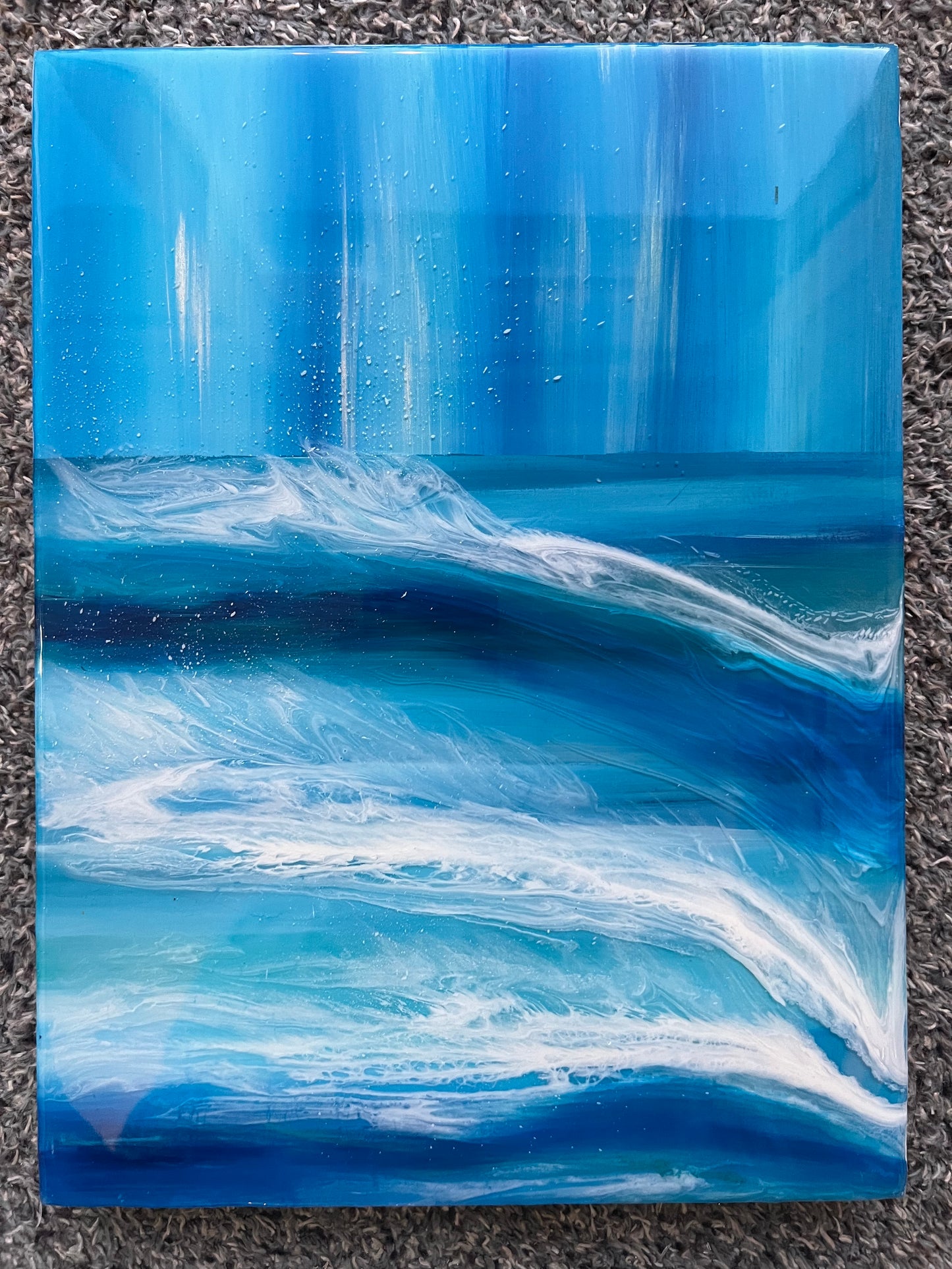 Abstract Resin seascape | Rectangle