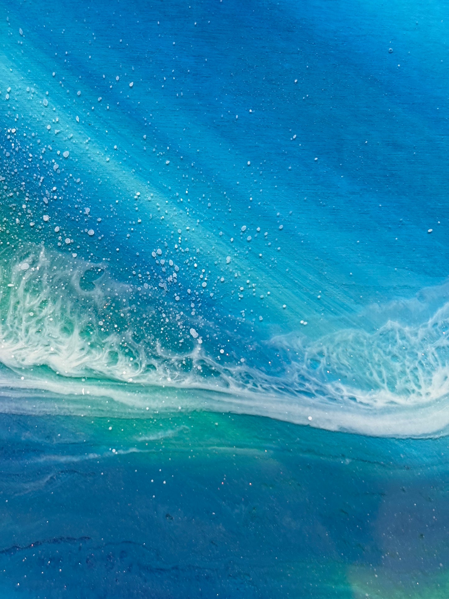 Aurora reflections seascape | Square 30cm