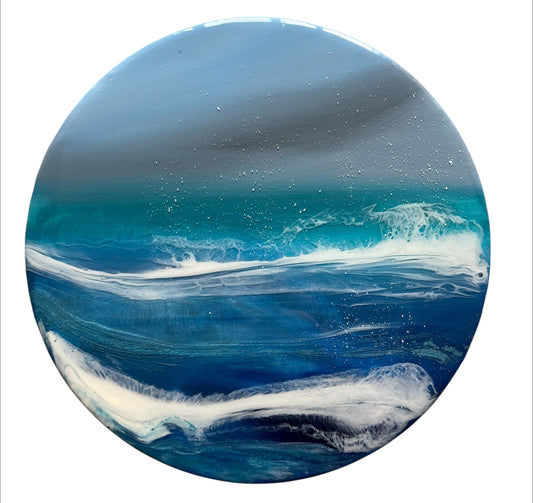 Indigo seascape | Circle