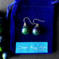 Aurora Borealis Sphere Drop Resin Earrings