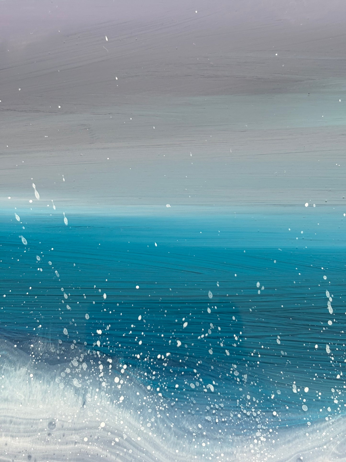 Sea of amethyst seascape | 40 cm