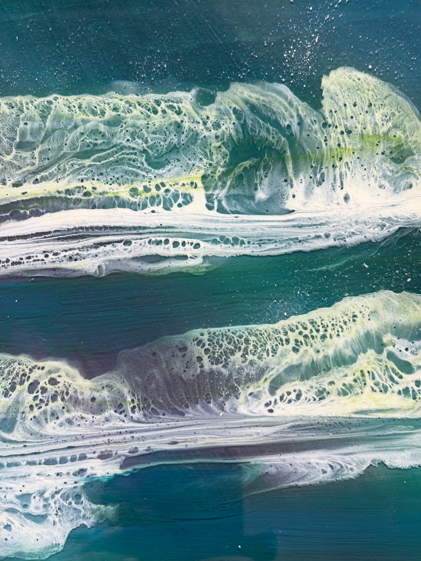 Green fire sea | 30 cm
