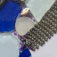 Blue heart mosaic.