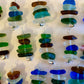 Seaglass stack pendants.