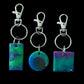 Aurora Borealis Glow In The Dark Resin Keyring